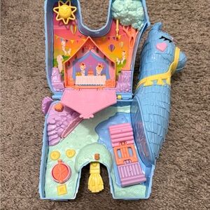 Polly Pocket Blue Llama Playset - Portable Kids Toy